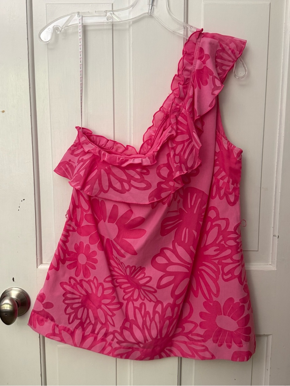 Lilly Pulitzer Pink Ruffle Top